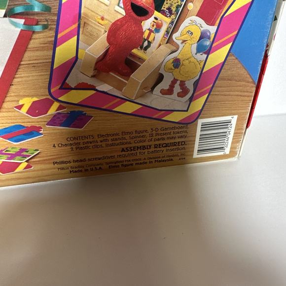 1997 VINTAGE ELMO'S BIRTHDAY GAME -MILTON BRADLEY 100% COMPLETE - Picture 8 of 10
